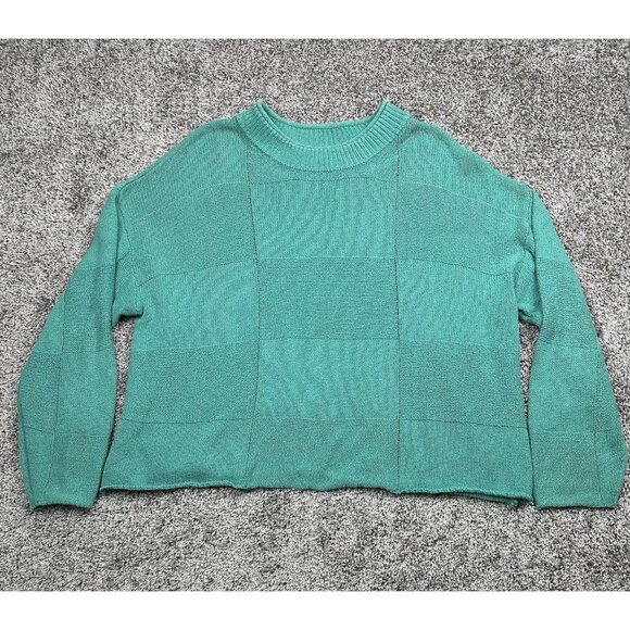 Free People Sweaters - Free People‎ Beach Sweater Knit S Boxy Fit Pullover Coastal Grandma Aesthetic